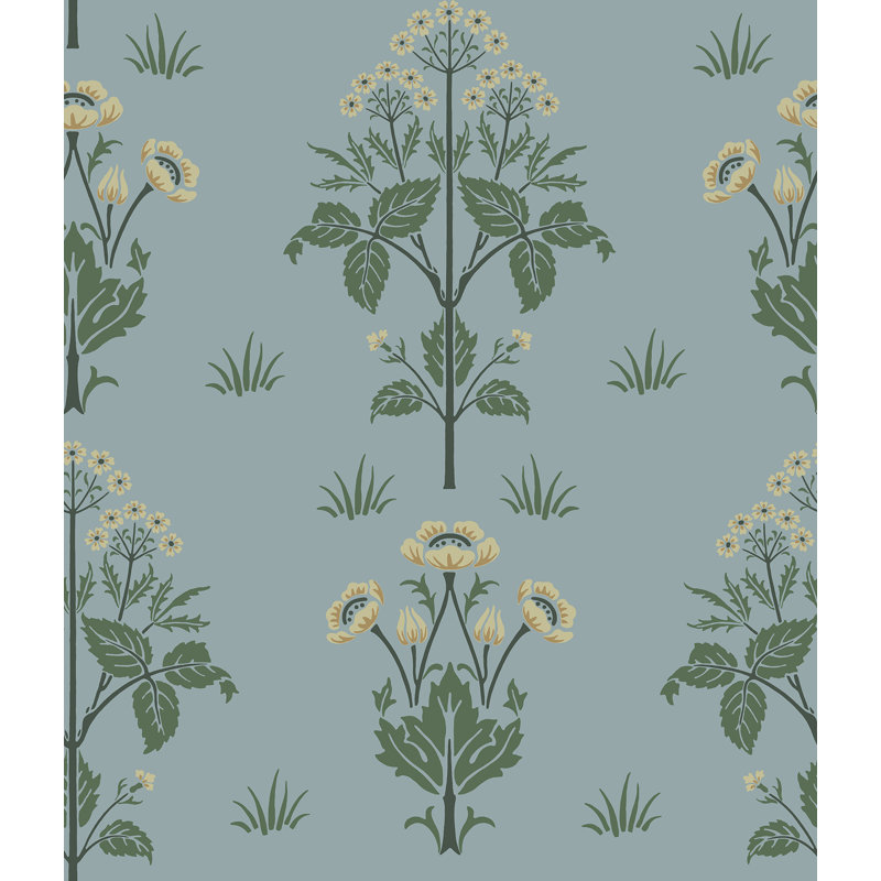 Papier peint adhésif Meadow Sweet Woad and Forest, Bleu
