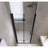 Foldable Design Tempered Glass Matte Black Versatile For Small Bathrooms