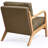 Cloud Comfort Cushion with Wooden Armrest Accent Chair-934254514