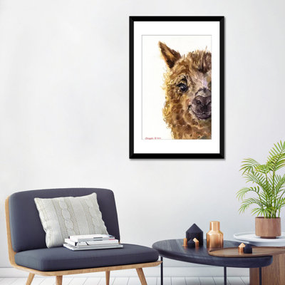 Reproduction de lama sur toile
