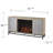 Hollesborne Electric Fireplace with Media Storage