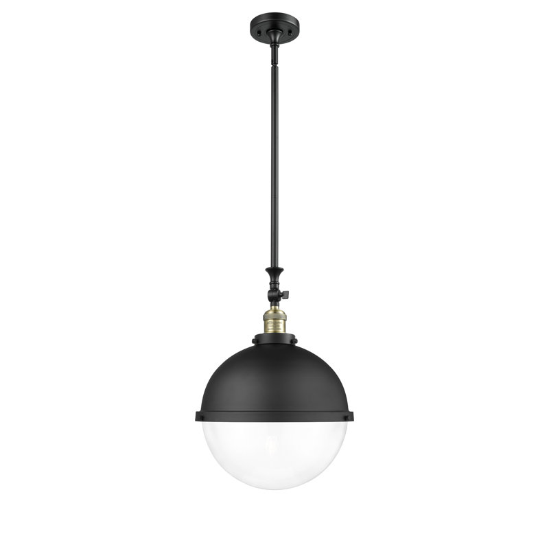 Anicetas 1 - Light Single Pendant, No Bulb Included, Black Antique Brass, Seedy