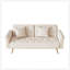 Canapé-lit polyvalent avec coussin moelleux et conception ergonomique pour un confort et une fonctionnalité ultimes