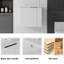 Ensemble de meuble-lavabo mural 22 po avec lavabo et portes à fermeture en douceur pour petites salles de bain-133397062