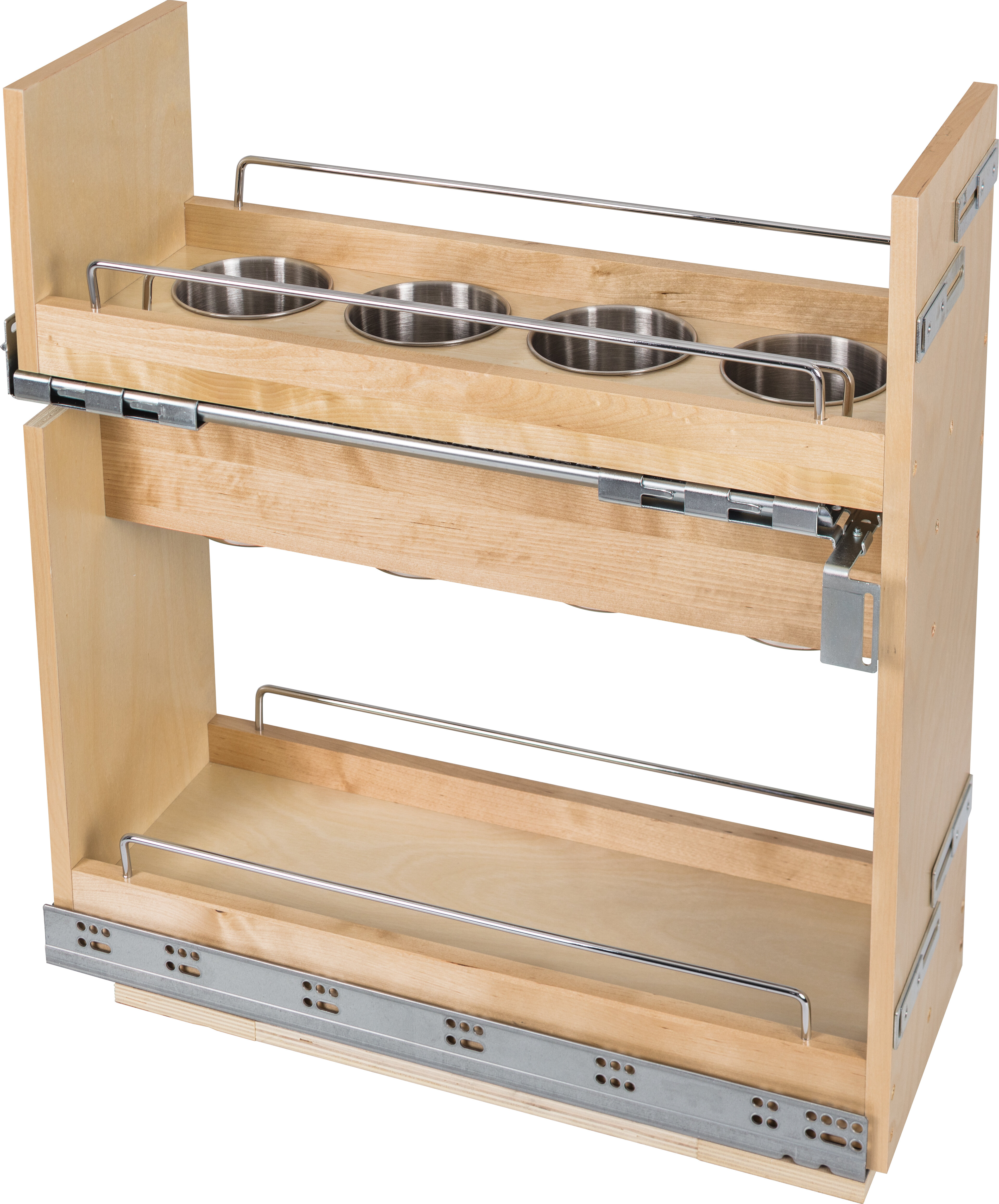 Base Pantry Pull-out Utensil Storage - Cardell Cabinetry