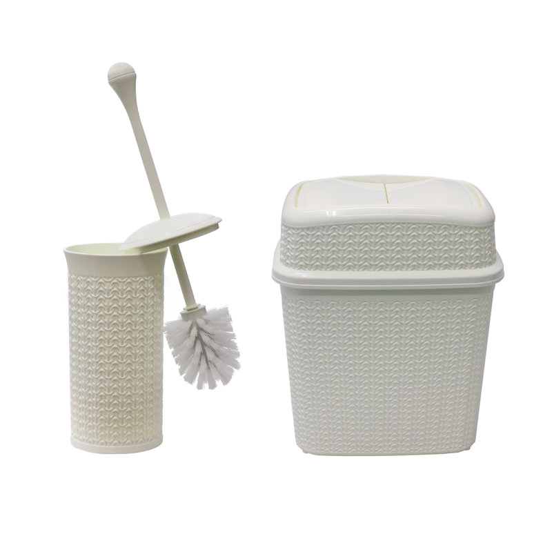Toilet Brush Set, White