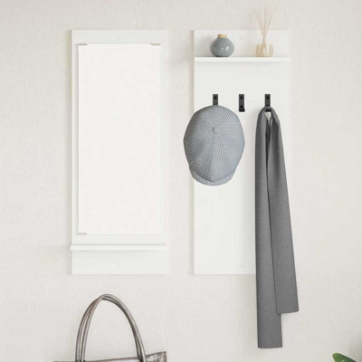 Wall-Mounted Coat Rack With Shelf 70 X 10 X 90 Cm