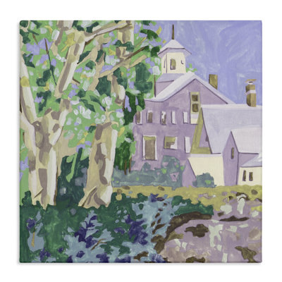 «Town Church Through Trees» par Melissa Wang