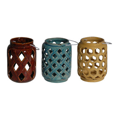 7.3'' H Concrete / Cement Tabletop Lantern