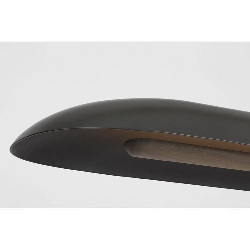 Anne-Marie Barton Remi 60" Linear Pendant, Matte Carbon and Warm Walnut