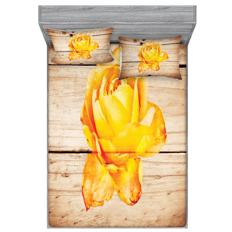 Microfiber Sheet Set, Queen Sheet Set with Fitted Sheet