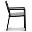 Pacifica Dining Arm Chair - White - Canvas Flax-404773877-404773873