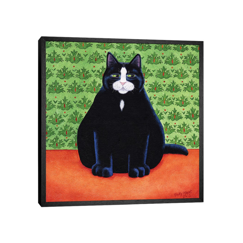 Nobby by Vicky Mount - Painting on Canvas, Black Framed, 66.04 cm H x 66.04 cm W