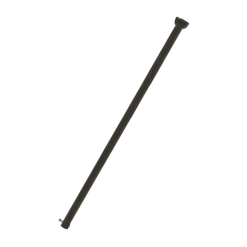Ventilateur de plafond 12 po Rod po Diamètre intérieur tige d'extension en laiton satiné, H 12 po x l 1 po x P 1 po, Noir