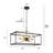 8-Light Modern Lantern Square Sputnik Metal Chandelier