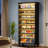 Wooden Shoe Storage Cabinet With LED Lighting-1363893301
