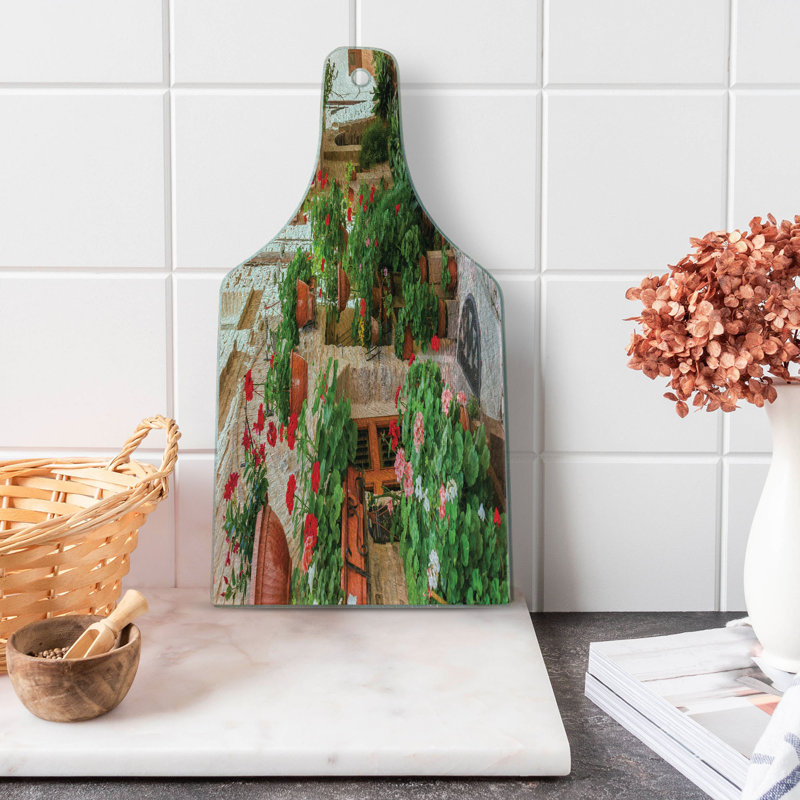 Multicolore petite planche à découper en verre trempé Ambesonne