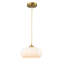Luminaire suspendu en verre blanc 1 lumière