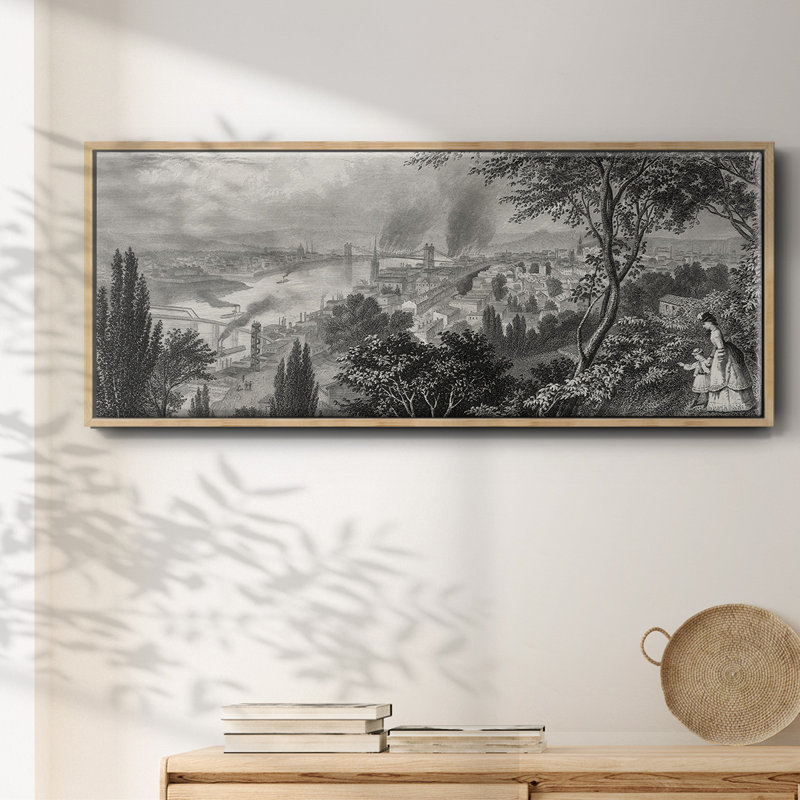City of Cincinnati - Toile encadrée, H 12 po x l 30 po