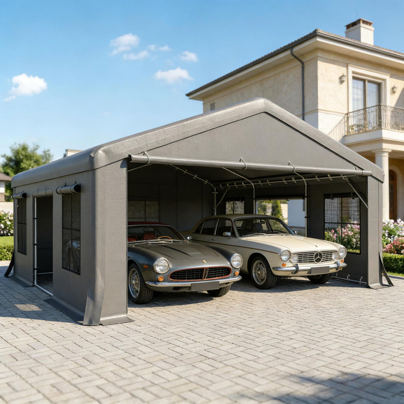 Stable Car Tent Shelter,Heavy Duty Carport,Garage Car Canopy