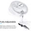 Senelux 6 Inch Clip on Portable Fan with 2 Wind Speeds, Non-Scratch Clip and Adjustable Neck