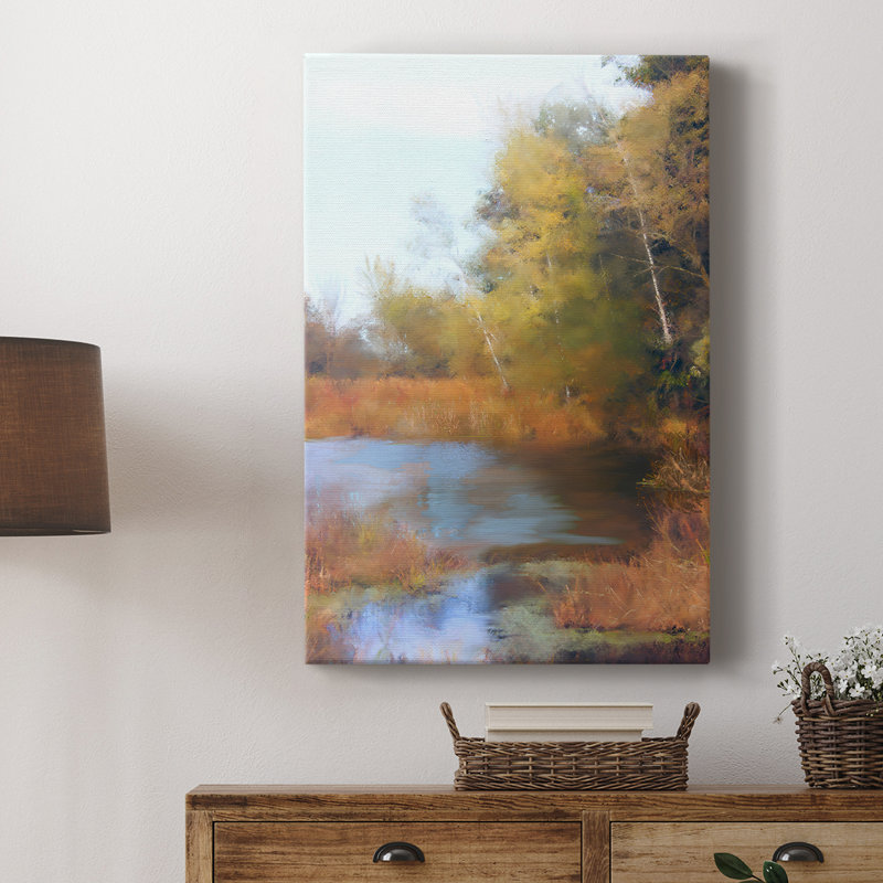 «River Scene I», reproduction d'art encadrée sur mesure, galerie Cavas, H 60 po x l 40 po