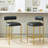 Maddox Upholstered Counter Height Bar Stools with Metal Legs-534966279