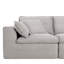 Canapé modulaire entièrement compressé de 142 po x 82 po, en forme de U avec repose-pieds, chenille rayée de luxe avec coussin moelleux en forme de nuage, sans assemblage requis, pour salon et appartement-1793278681