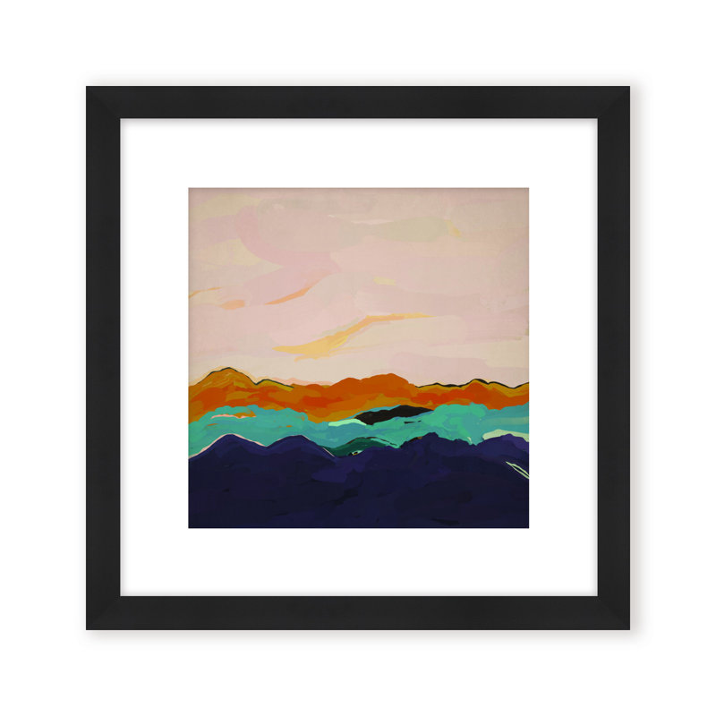 Nature Inspired Twilight Silhouette, 48" H x 48" W, Framed Canvas, Brown