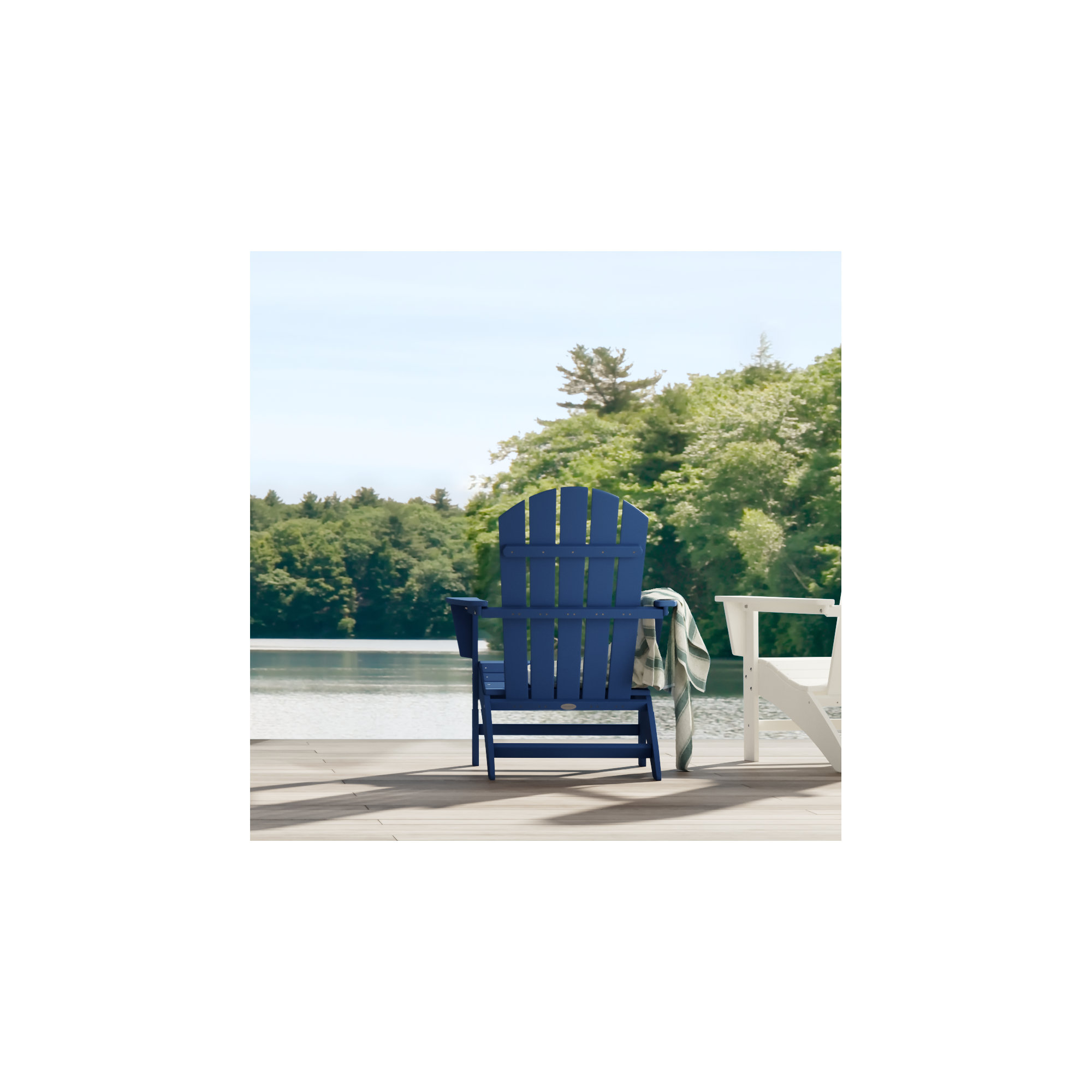 Nautical Adirondack Chair, Navy