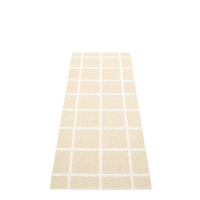 Ada Geometric Area Rug in Cream/White, Runner 2'3" x 7'6"