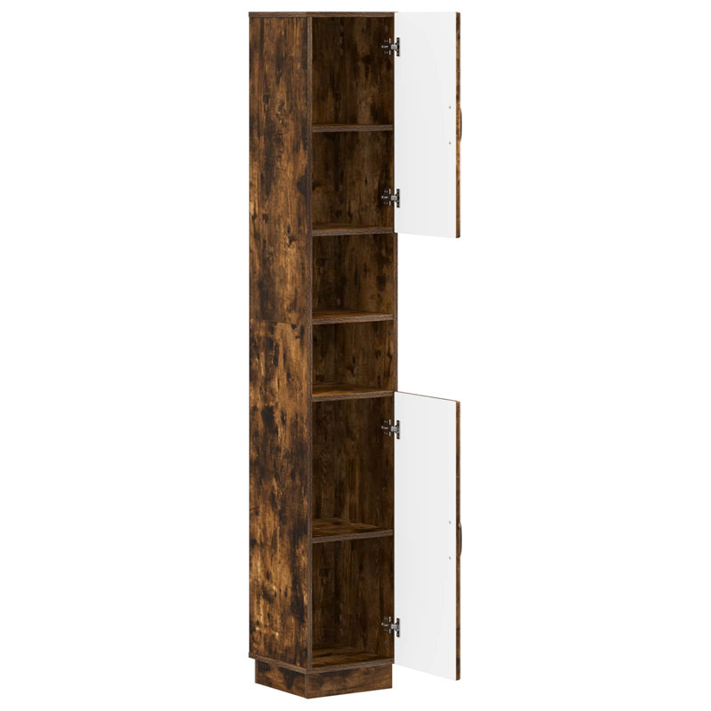 Linen Cabinet, Smoked Oak