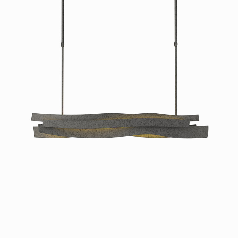 Landscape 1 - Light LED Kitchen Island Pendant, Natural Iron
