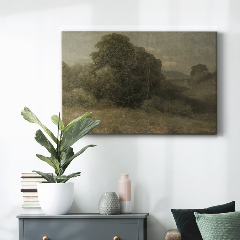 Paysage rétro - DCCLCLXXIV sur toile, H 41 po x l 61 po