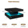 Charvez Solid Coffee Table with 16 Colors LED Lights, 78 x 78 cm