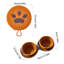 Ensemble de bols de voyage portatifs en plastique pliable pour animaux de compagnie, 12,99 x 10 x 1,96 po, brun-131407641