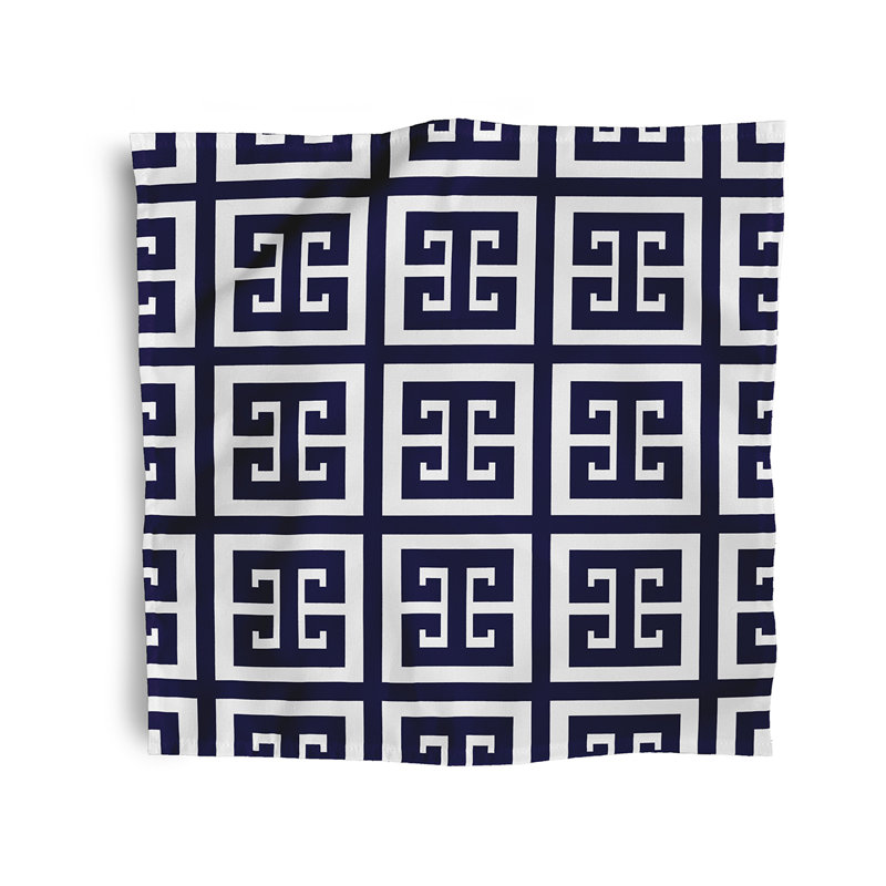Kyten Geometric Napkins, Navy