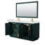 Meuble-lavabo double autoportant de 66 po avec plateau en marbre de culture Miranda-63918098-63918099-97964319