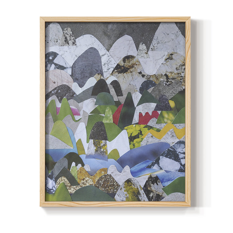 «High Sierras», reproduction encadrée - bois massif, H 21 po x l 17 po