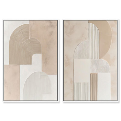«Golden Luxe Glam Room Art», ensemble de 2 impressions sur toile par 