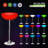 Lindella LED Light Up 16 Color Changing Bar Stool Table