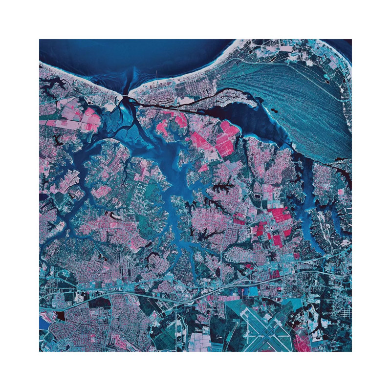Virginia Beach, Virginia by Stocktrek Images - Wrapped Canvas Print, 30.48 cm H x 30.48 cm W