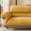 Canapé droit en chenille noyer Mid-Century