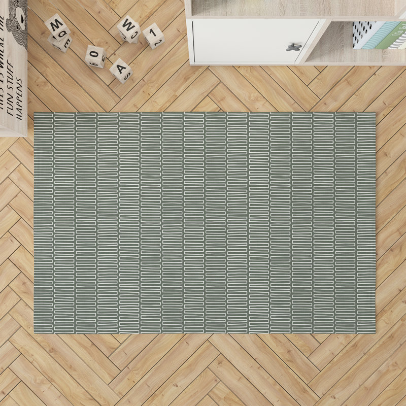 Block Maze Activity Mat, Rectangle 3' x 5', Chimichurri/Green
