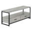 Meuble télé 48 po avec cadre en métal noir, l 46,96 po x P 15,09 po x H 19,47 po-922239901