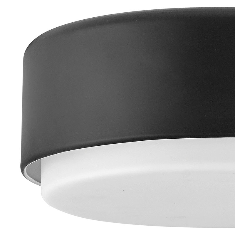 Plafonnier encastré 2 lumières 12 po Fitzgerald, Noir