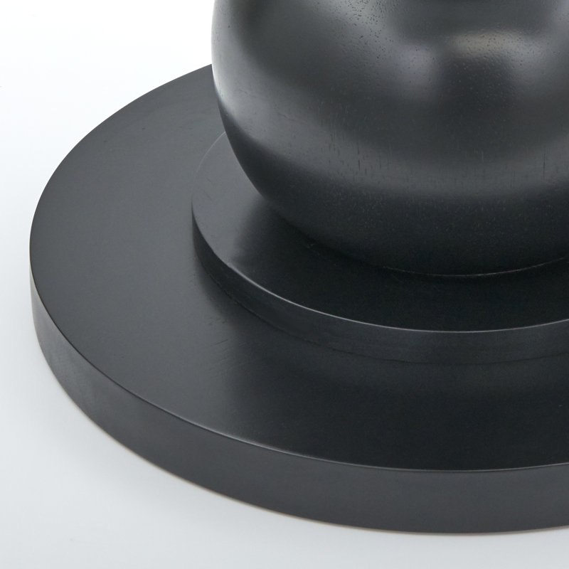 Spheres Round Solid Wood Base Dining Table