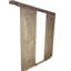 Porte de grange en bois d'aulne avec ensemble de quincaillerie coulissante en bois-102356052