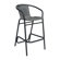 Lila Commercial Indoor-Outdoor Rattan Restaurant Barstool with Aluminum Frame