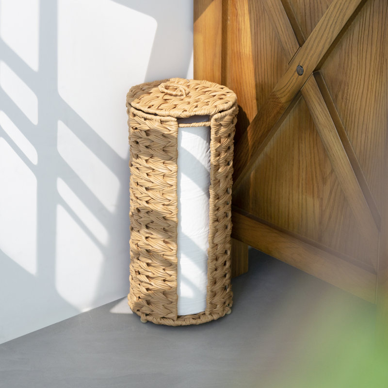 Correen Freestanding Toilet Paper Holder, Brown